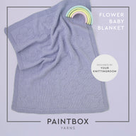 Paintbox Yarns Flower Baby Blanket Knitting Pattern