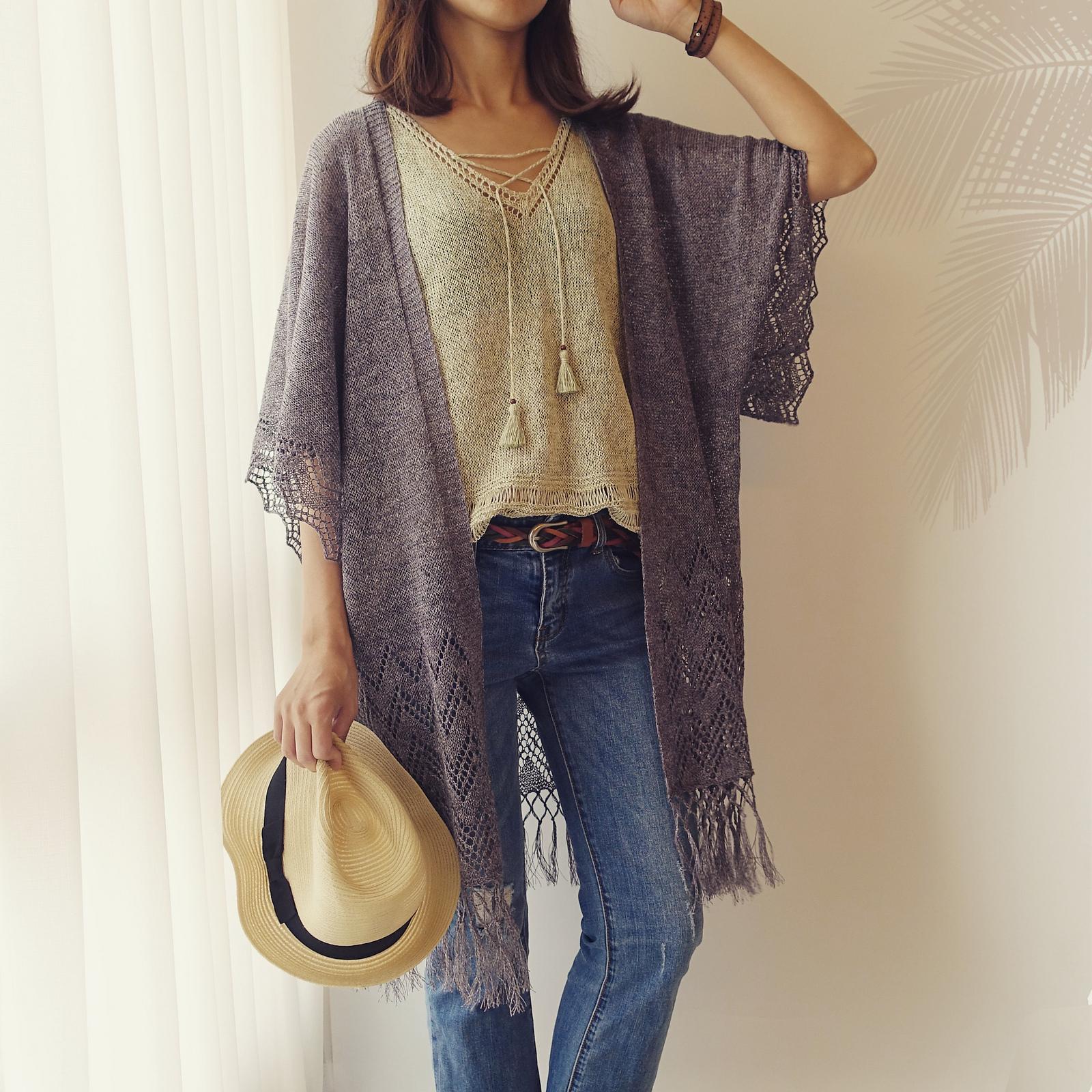 Fringed Kimono