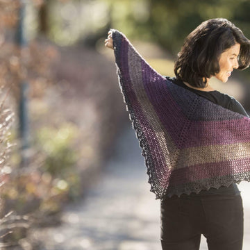 Cascade Yarns DK Dark Sky Shawl Crochet Pattern