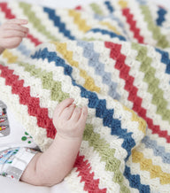 Debbie Bliss Striped Crochet Blanket Pattern