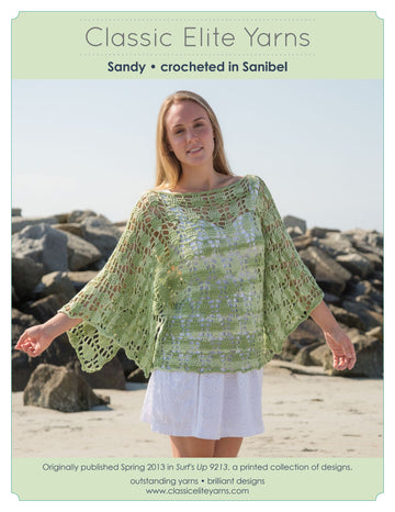 Classic Elite Yarns Sandy Cape Crochet Pattern