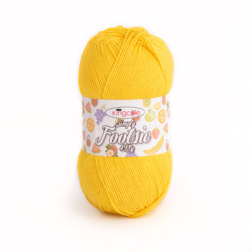 King Cole Simply Footsie 4ply Yarn - Acrylic 4 Ply