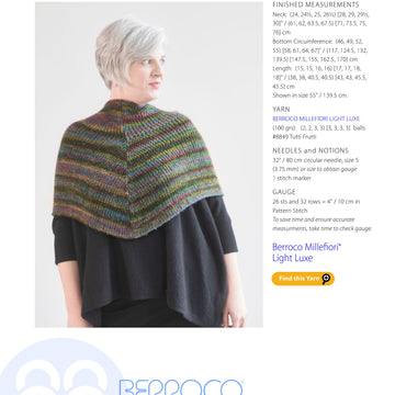 Berroco Madelia Cape Knitting Pattern