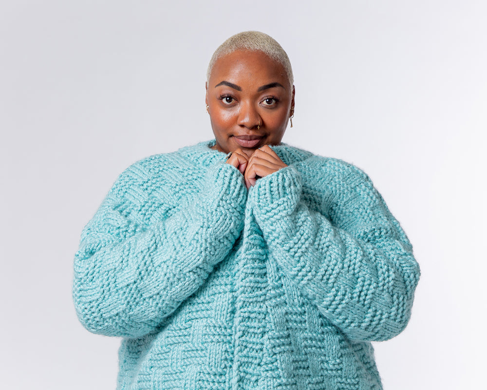 Paintbox Yarns Basket Weave Cardigan Knitting Pattern