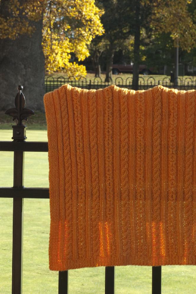Cable Baby Blanket