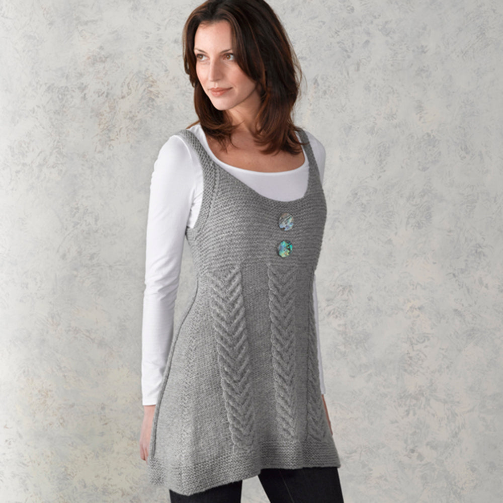 Valley Yarns Staghorn Cabled Tunic Knitting Pattern
