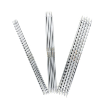 KnitPro Nova Cubics Platina Double Pointed Needles 6in