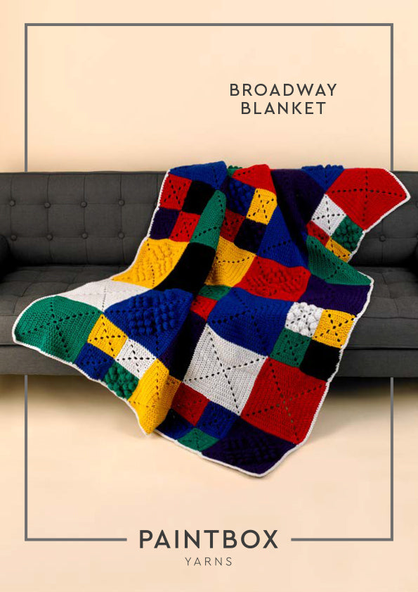 Paintbox Yarns Broadway Blanket Crochet Pattern