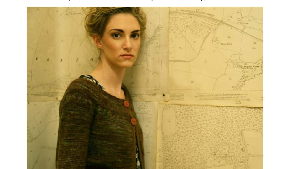 Madelinetosh Tea Leaves Cardigan Knitting Pattern