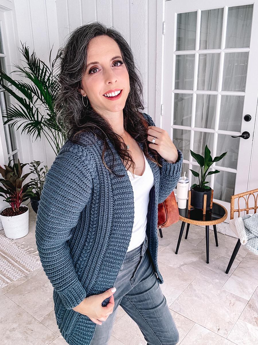 Autumn Wheat Crochet Cardigan