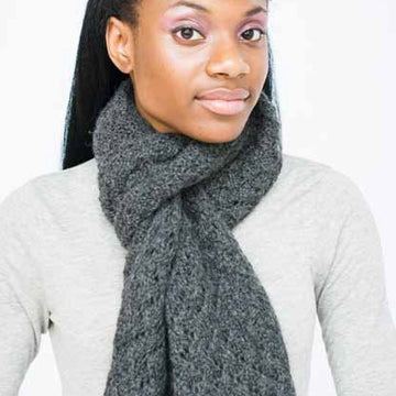 Etch Wide Scarf/Wrap Knitting Pattern