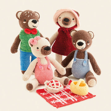 Sirdar Teddy Bear's Picnic eBook Toy Crochet Pattern
