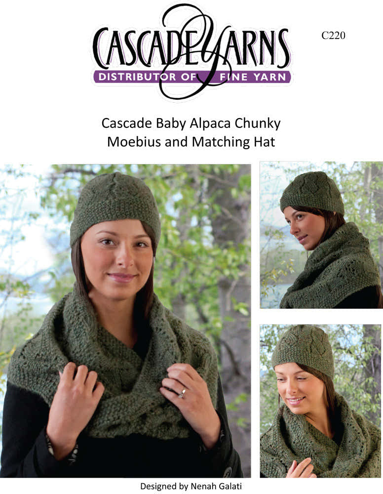 Moebius and Matching Hat in Cascade Baby Alpaca Chunky - Free