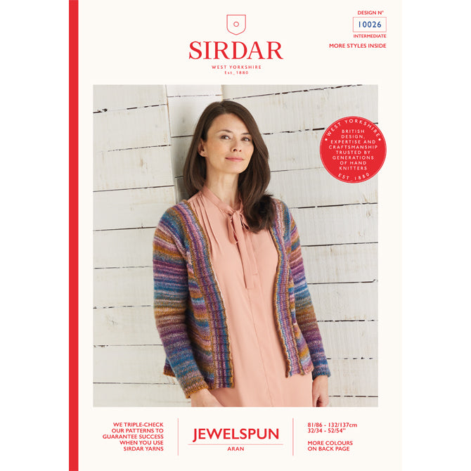 Sirdar Open Cardigan Knitting Pattern