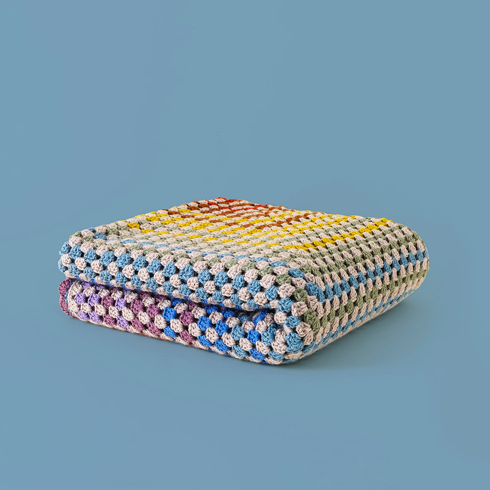 Paintbox Yarn Fireside Granny Square Blanket