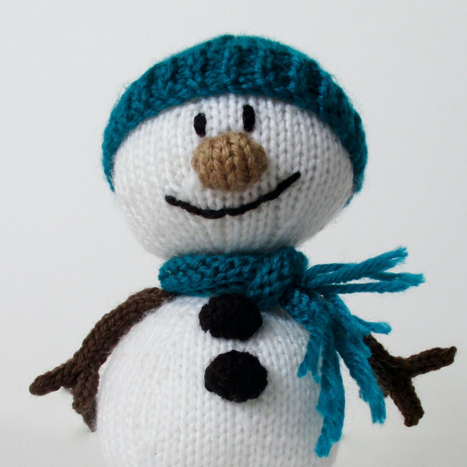 Mr Snowman Christmas knitting pattern
