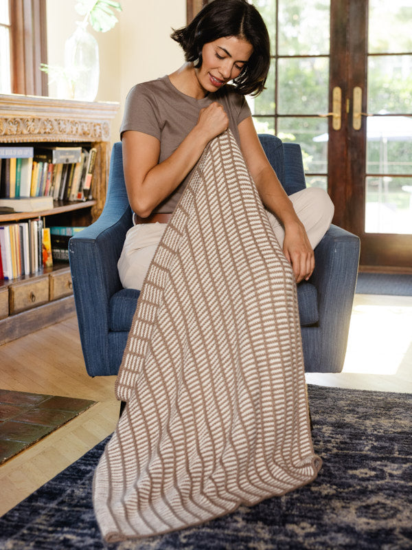 Brookfield Blanket in Berroco Modern Comfort Knitting Pattern