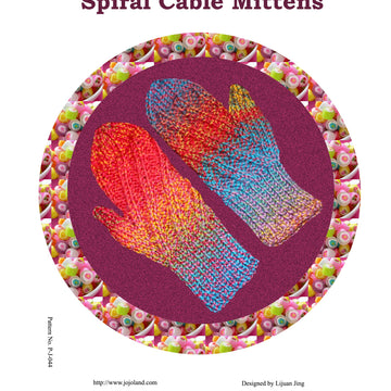 Jojoland Spiral Cable Mittens Knitting Pattern