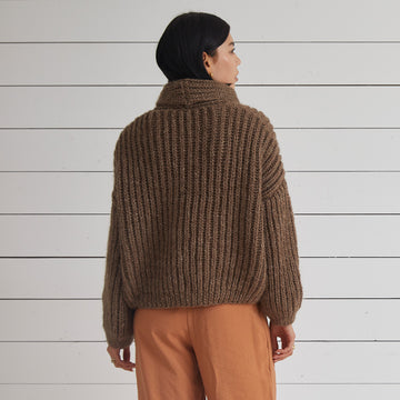 Debbie Bliss Katie Shawl Collar Sweater Knitting Pattern