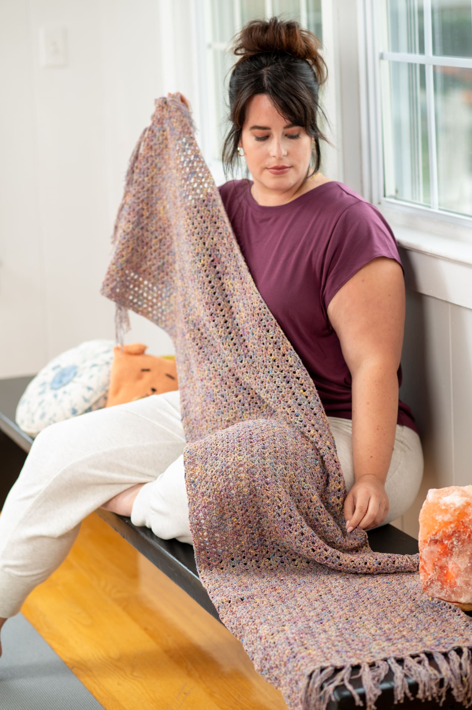 Berroco Rest & Reset Chodron Shawl Crochet Pattern