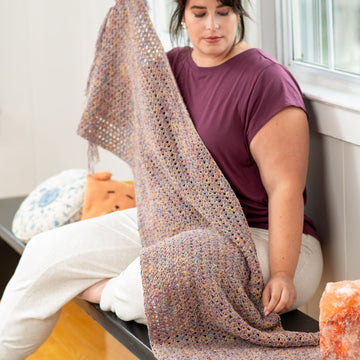 Berroco Rest & Reset Chodron Shawl Crochet Pattern