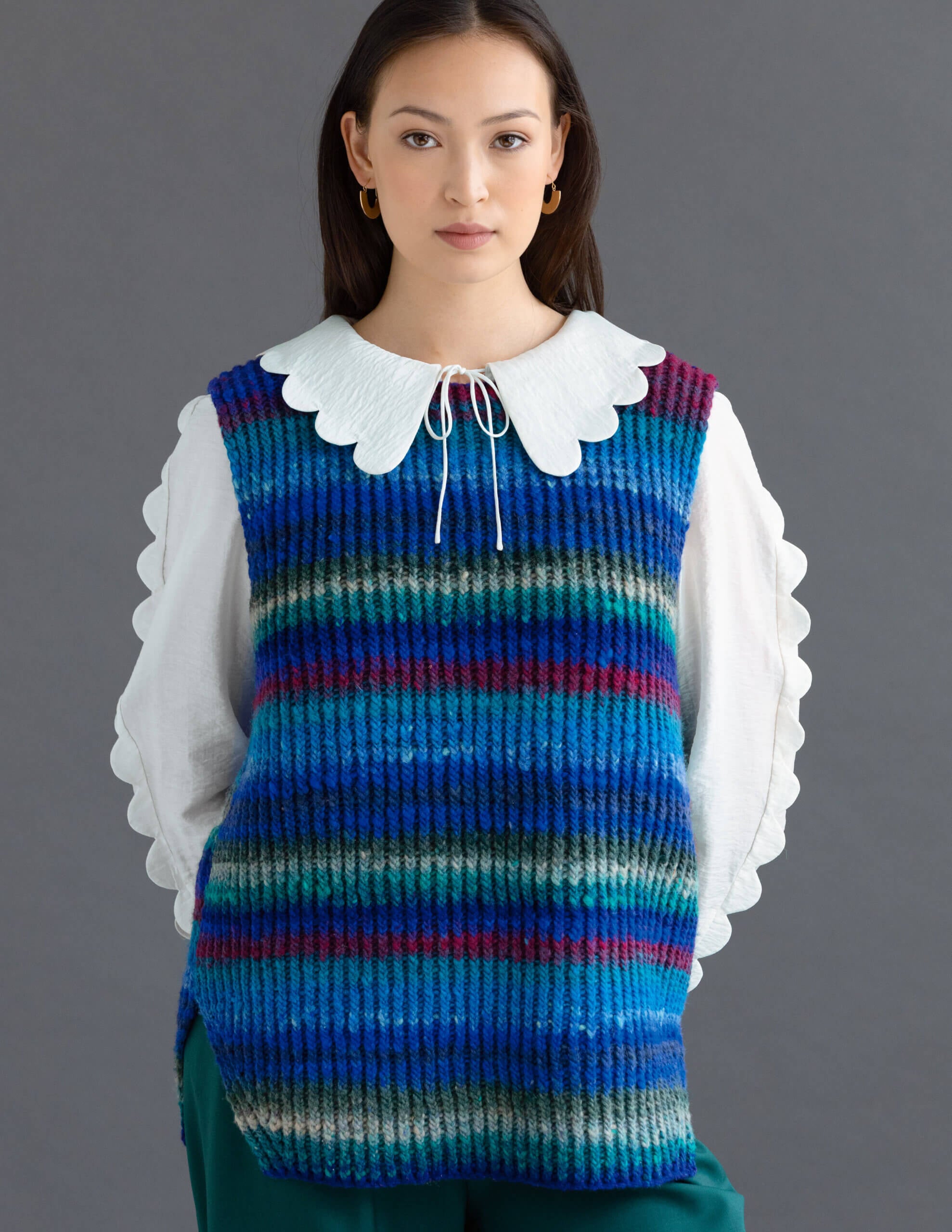 Amondine Vest Waistcoat Knitting Pattern
