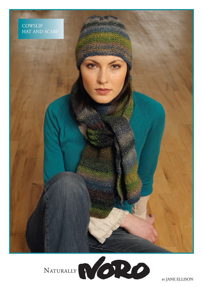 Cowslip Hat and Scarf Knitting Pattern