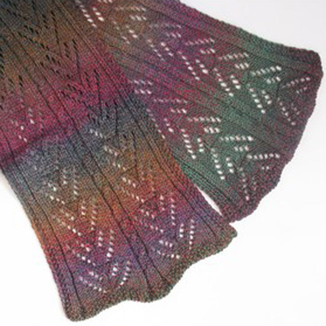 Jojoland Christmas Wreath Scarf Knitting Pattern