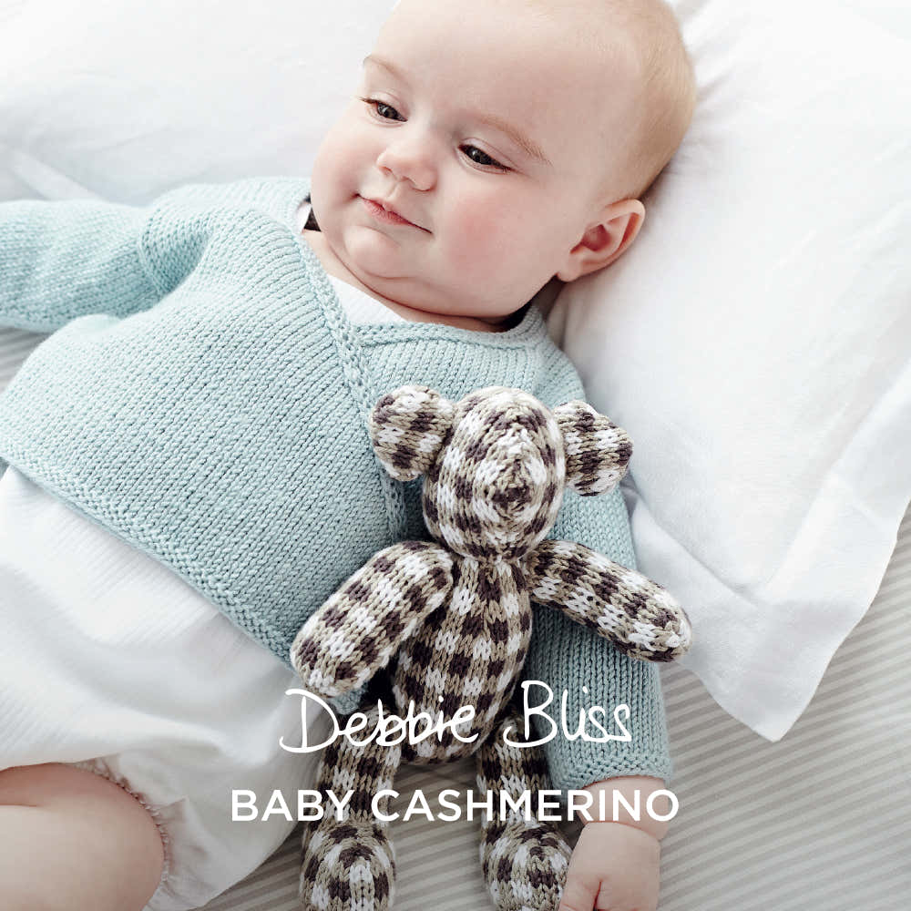 Debbie Bliss Simple Crossover Cardi and Toy Knitting Pattern