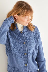 Sirdar High Neck Cardigan Knitting Pattern
