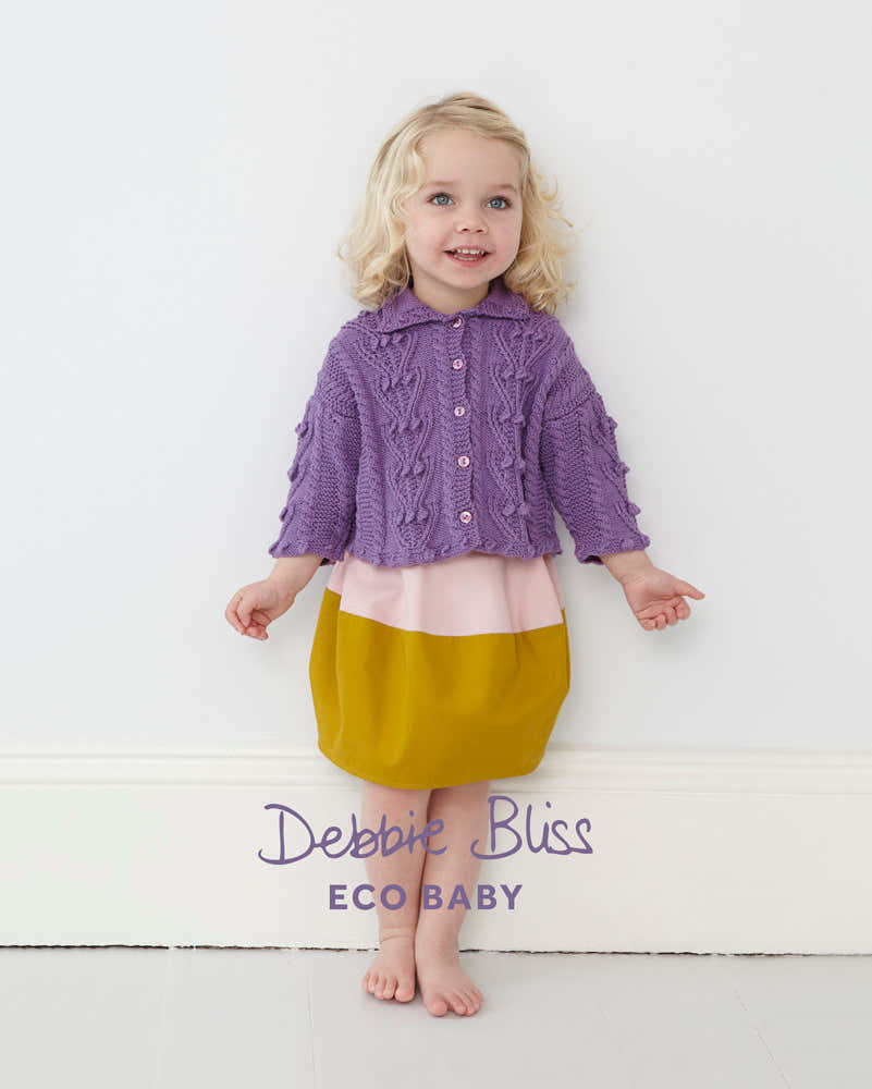 Debbie Bliss Bobble Cable Cardigan Knitting Pattern