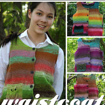 Noro Kureyon Waistcoat (Akita) Vest Knitting Pattern
