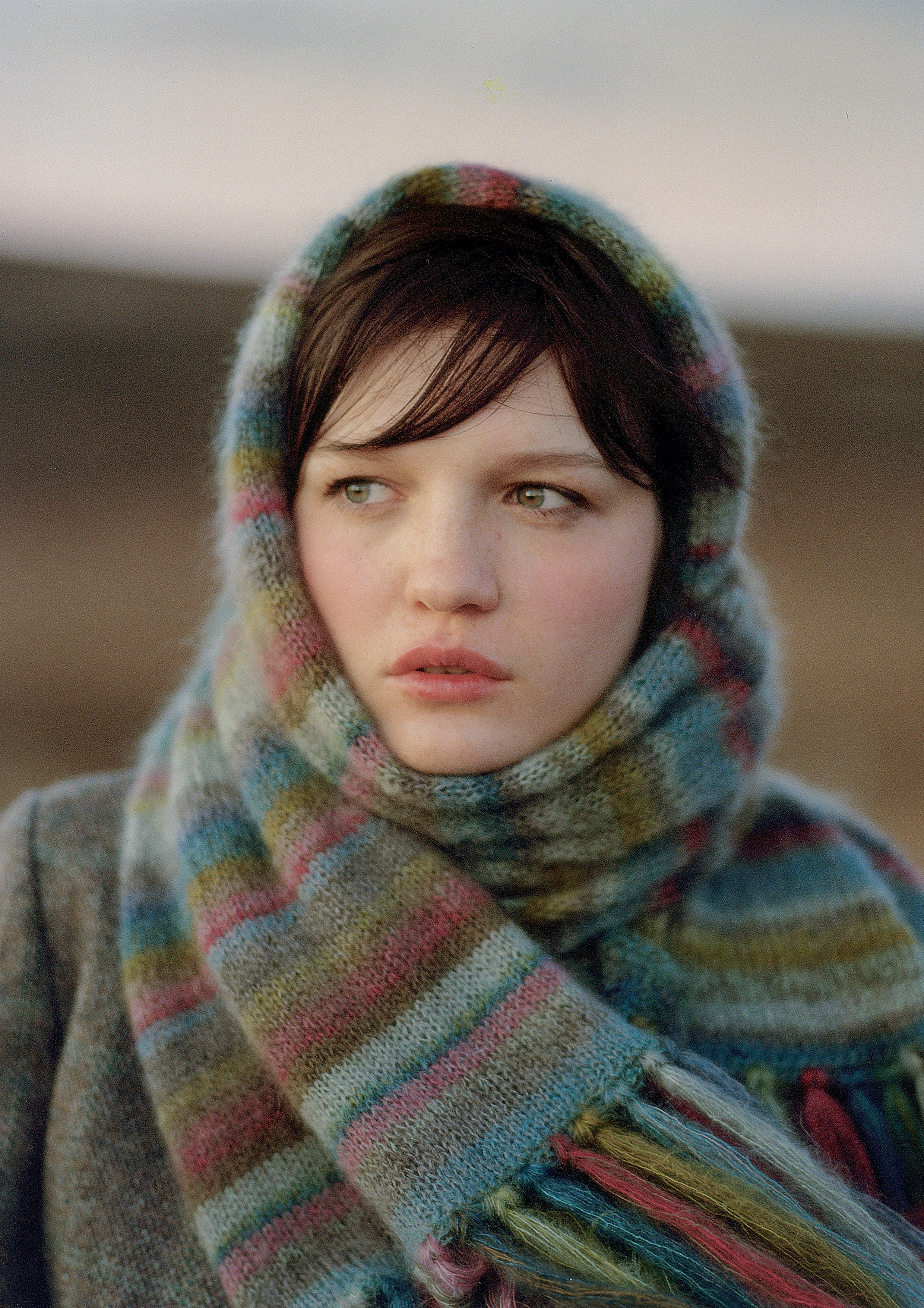 Earth Stripe Wrap Scarf Knitting Pattern