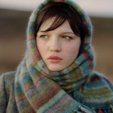 Earth Stripe Wrap Scarf Knitting Pattern