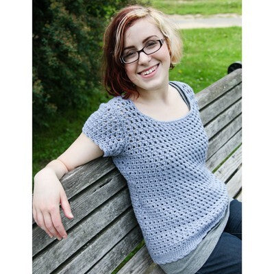 Valley Yarns 40th Anniversary Cirro Tee Crochet Pattern
