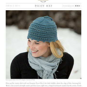 Swans Island Picot Hat Knitting Pattern