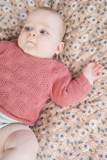 Sun Spots Sweater Jumper Knitting Pattern