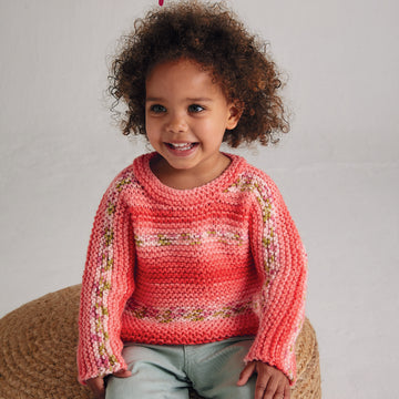 Hayfield Flower Show Sweater Jumper Knitting Pattern
