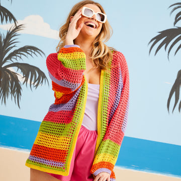 Sirdar Key West Cover Up Cardigan Crochet Pattern