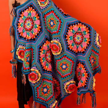 Paintbox Yarns Casa Kahlo Blanket Crochet Pattern