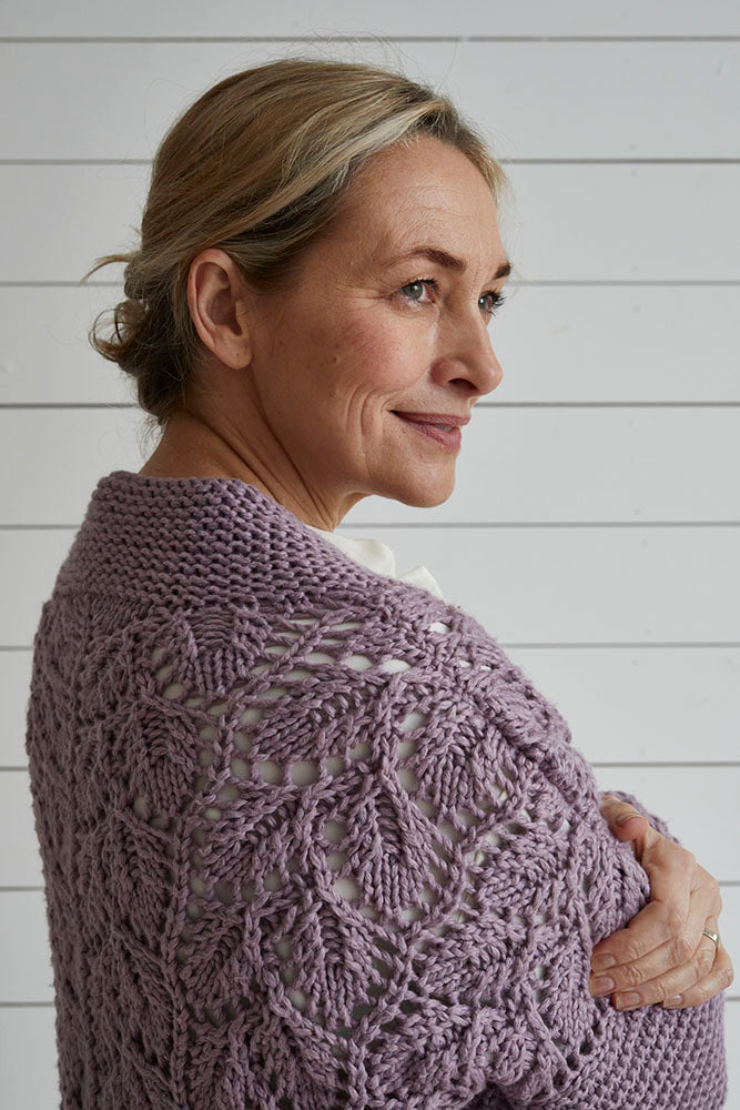 Debbie Bliss Lace & Garter Stitch Cardigan Knitting Pattern