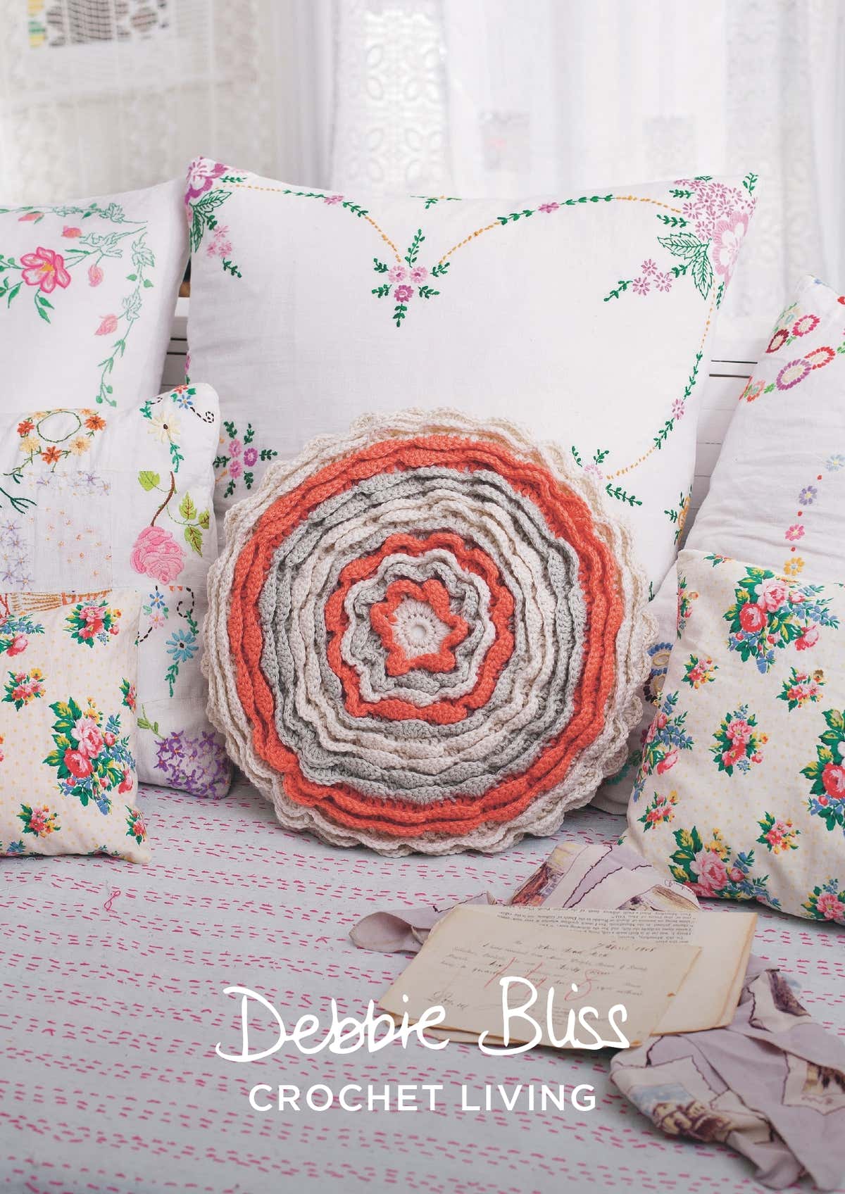 Debbie Bliss Petal Power Cover Crochet Pattern