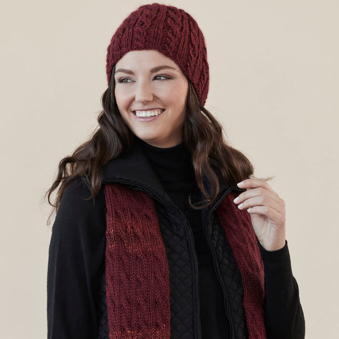 Tahki Yarns Montrose Hat & Scarf Knitting Pattern