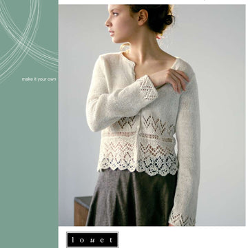 Louet Gardenia Cardigan Knitting Pattern