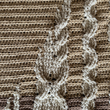 Crochet Cappuccino Throw