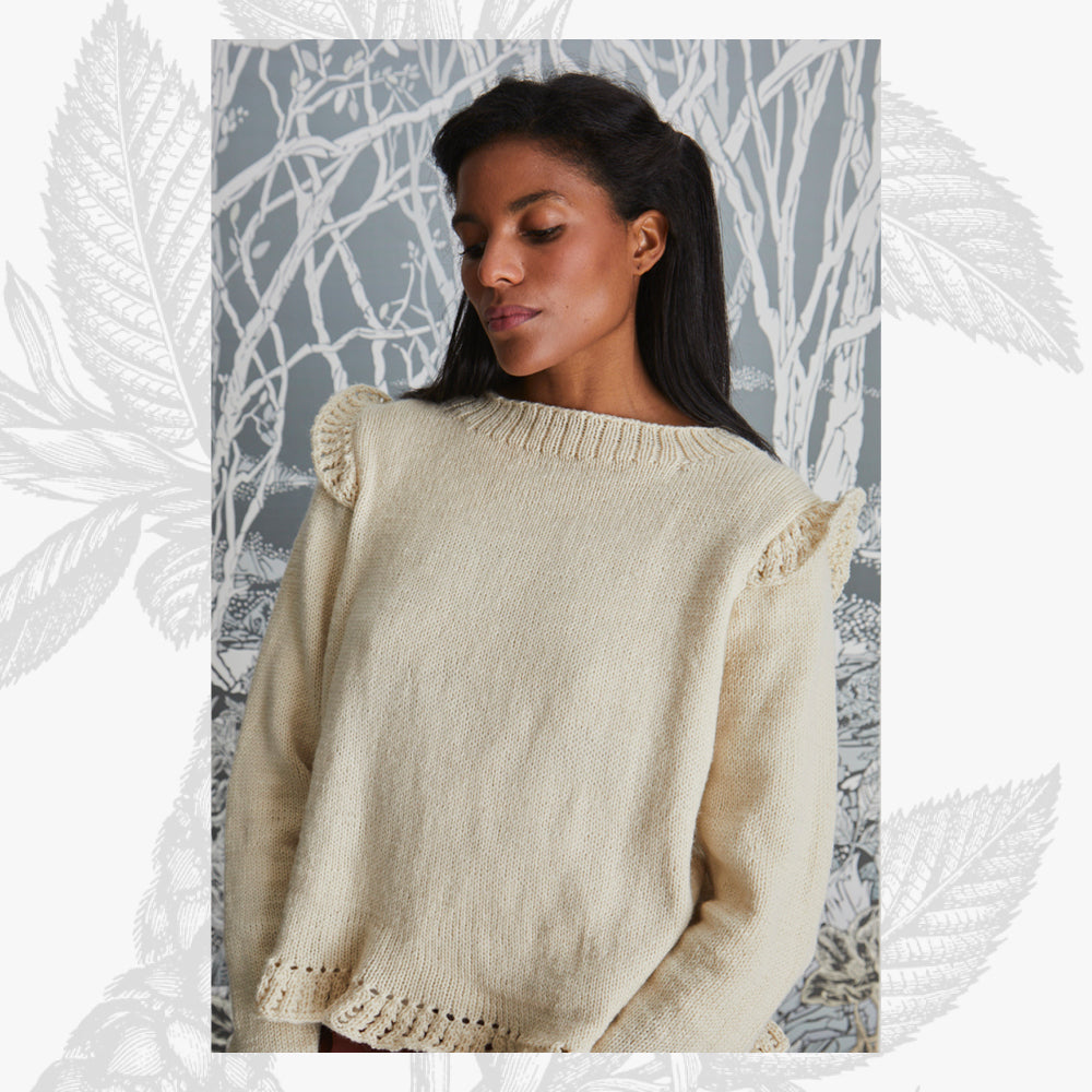 Willow & Lark Henrietta Frill Jumper Knitting Pattern