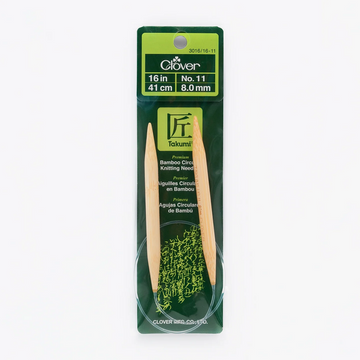 Clover 16 Inch Takumi Bamboo Circular Needles