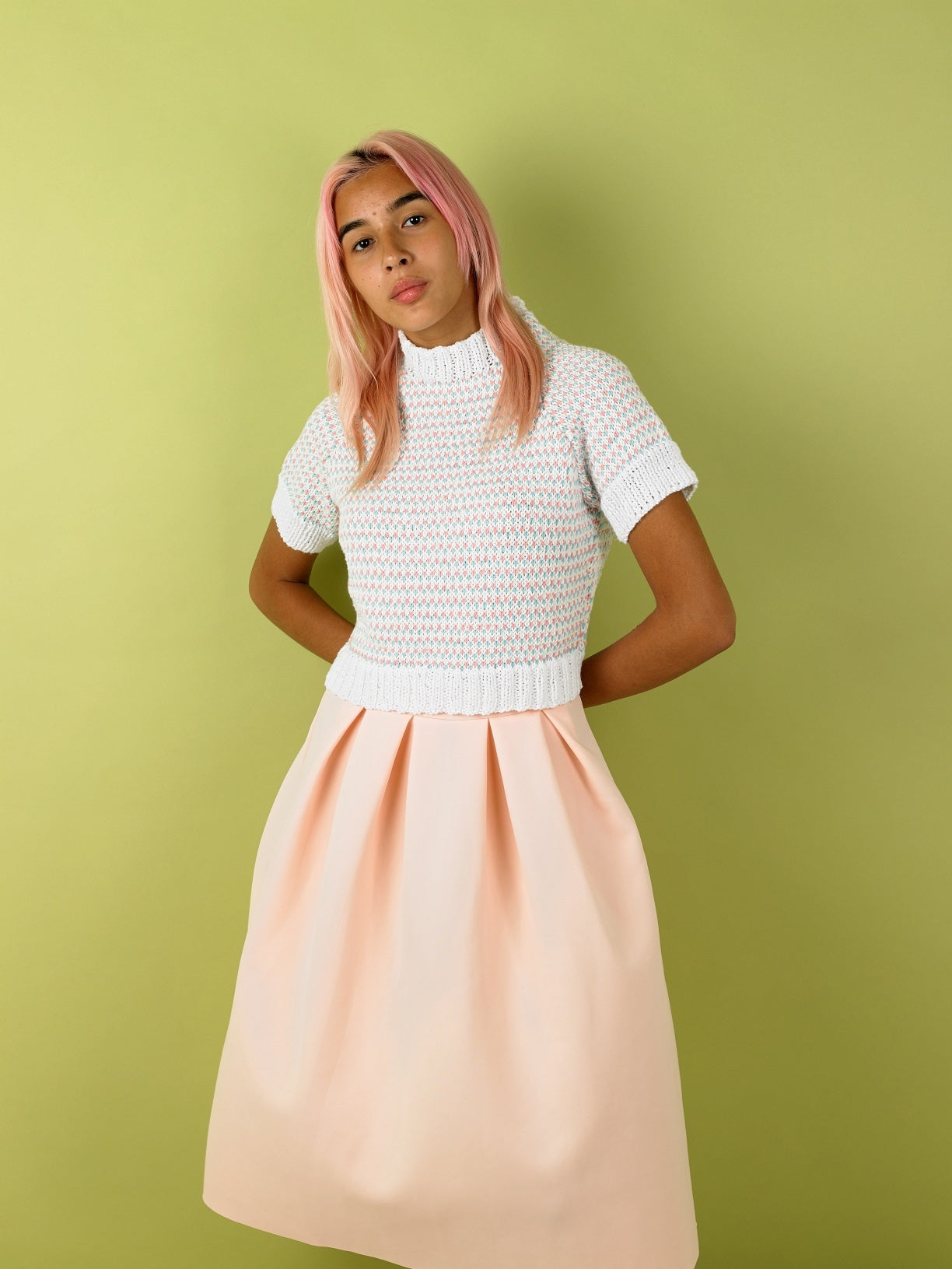 Paintbox Yarns Sunbeam Short Sleeve Jumper Knitting Pattern