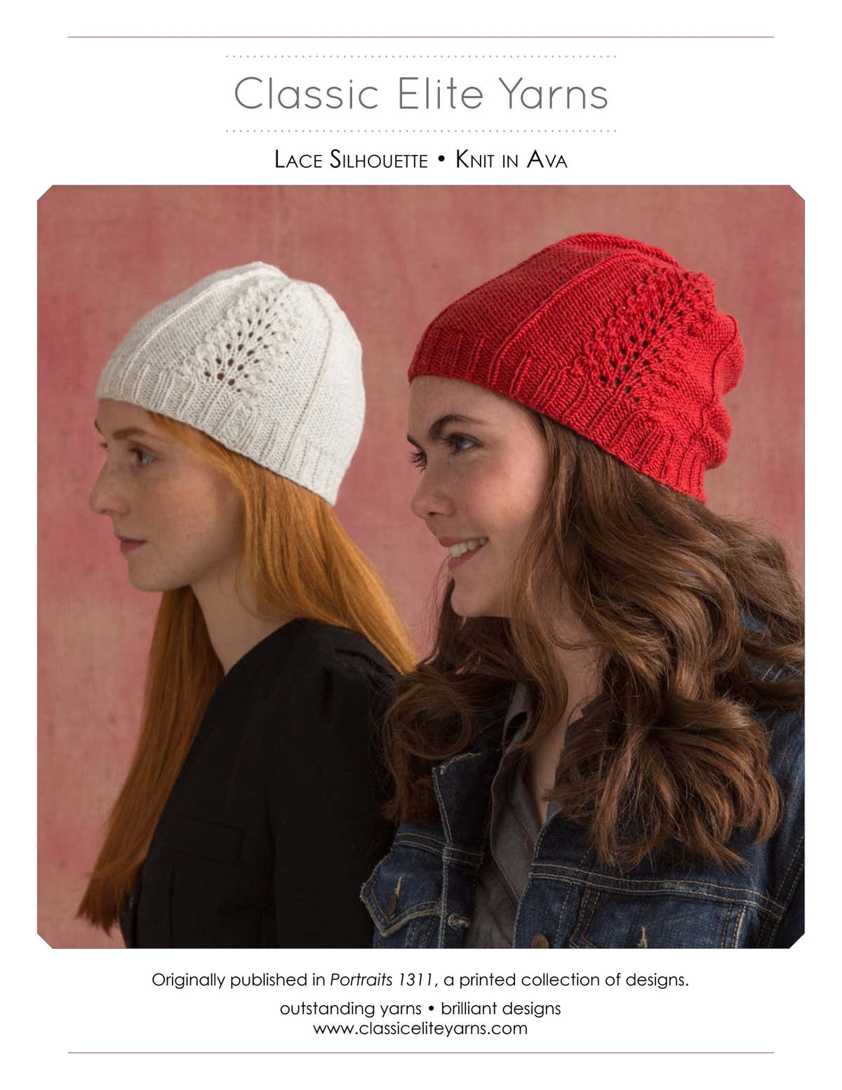 Classic Elite Yarns Lace Silhouette Hat Knitting Pattern