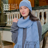 MillaMia Elsie Deco Hat & Scarf Knitting Pattern